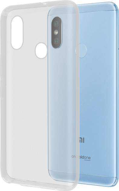 Azuri Glossy TPU Xiaomi MI A2 Lite Back Cover Transparant is nooit meer leverbaar