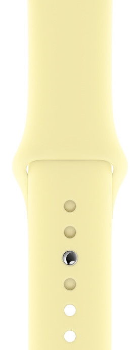 Apple Watch 40 mm Siliconen Horlogeband Sport Mellow Yellow is nooit meer leverbaar