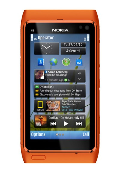 Nokia N8-00 Orange is nooit meer leverbaar