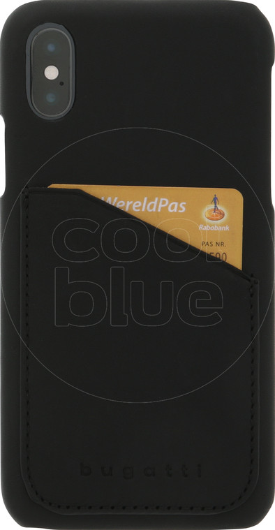 Bugatti Londra Apple iPhone X Back Cover Zwart is nooit meer leverbaar