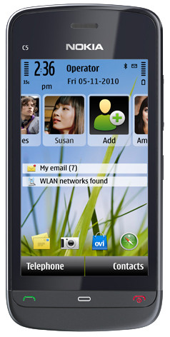 Nokia C5-03 Graphite Black is nooit meer leverbaar