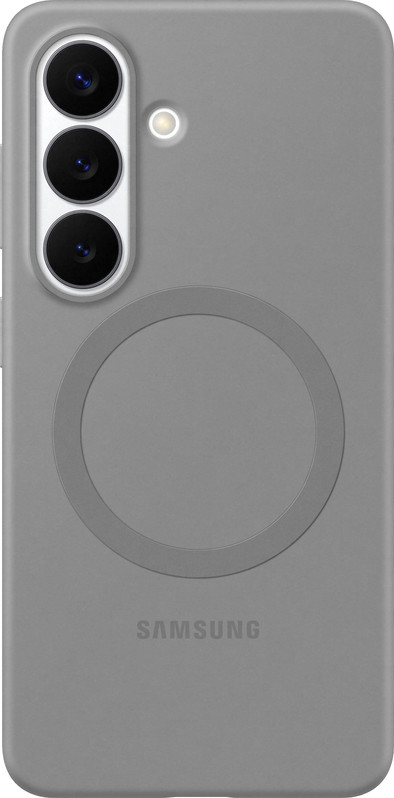 Samsung Galaxy S26 Plus Siliconen Back Cover met Magneet Grijs is nooit meer leverbaar