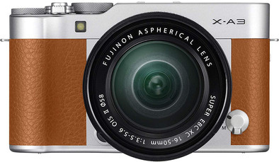Fujifilm X-A3 + XC16-50mm F3.5-5.6 OIS II Kit - Camel is nooit meer leverbaar