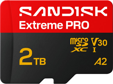 SANDISK Extreme PRO microSDXC 2TB 150MB/s is nooit meer leverbaar