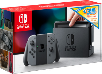 Nintendo Switch Grijs + 35 eShop tegoed is nooit meer leverbaar