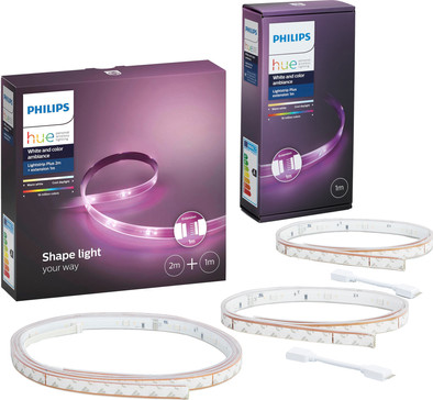 Philips Hue Lightstrip Plus 2m + 2 x 1m is nooit meer leverbaar