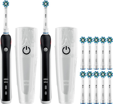 Oral-B PRO 2 2500 Duo Pack + Oral-B Cross Action (10 stuks) is nooit meer leverbaar