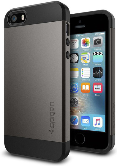 Spigen Slim Armor Apple iPhone 5/5S/SE Grijs is nooit meer leverbaar