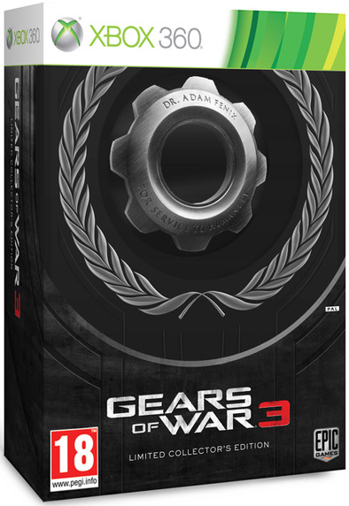 Gears of War 3 Limited Collector's Edition Xbox 360 is nooit meer leverbaar