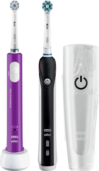 Oral-B PRO 2 2500 + Oral-B Junior 6+ Paars is nooit meer leverbaar