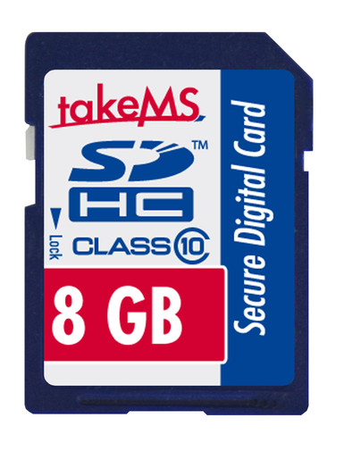 TakeMS SDHC 8 GB Class 10 is nooit meer leverbaar