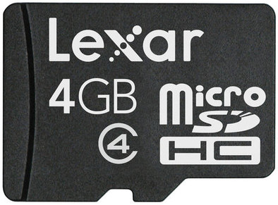 Lexar MicroSDHC 4GB is nooit meer leverbaar
