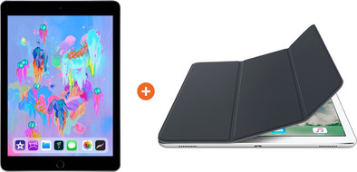 Apple iPad (2018) 32 GB Wifi Space Gray + Smart Cover is nooit meer leverbaar