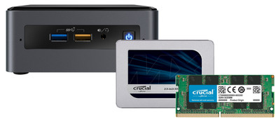 Barebone pakket - Intel NUC8i3BEH 16GB RAM + 1TB SSD is nooit meer leverbaar
