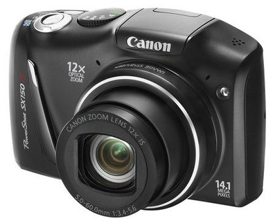 Canon PowerShot SX150 IS Black is nooit meer leverbaar