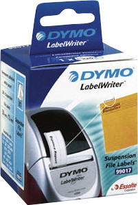DYMO Hangmaplabels 50 x 12 mm Wit 220 stuks is nooit meer leverbaar