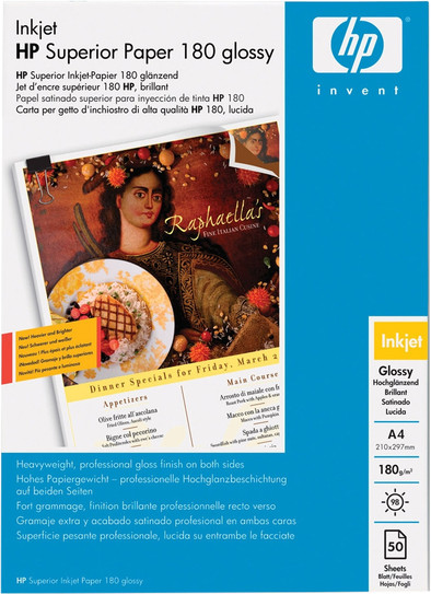 HP Superior Glossy Fotopapier 50 vel (A4) is nooit meer leverbaar