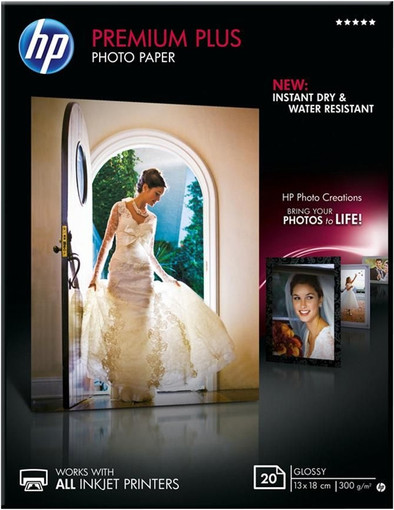 HP Premium Plus Glossy Fotopapier 20 vel (13 x 18) is nooit meer leverbaar