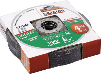 Kreator Slijpschijf Steen 115 mm 6 stuks is nooit meer leverbaar