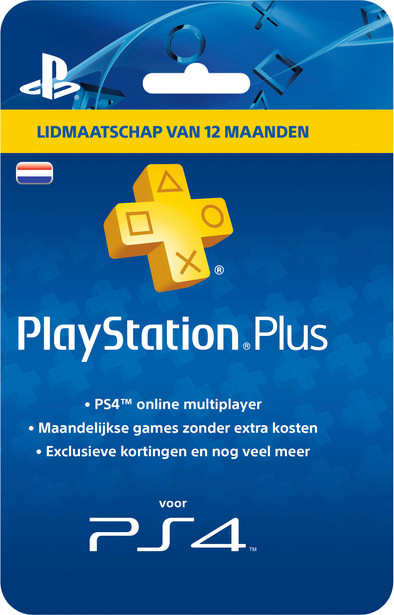 PlayStation Plus Card 12 Maanden NL is nooit meer leverbaar
