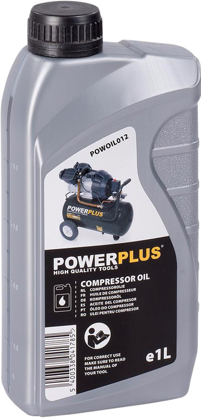 Powerplus Compressorolie 1L is nooit meer leverbaar