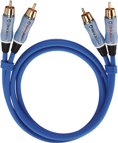 Oehlbach BEAT! Stereo RCA Kabel 1 meter blauw is nooit meer leverbaar