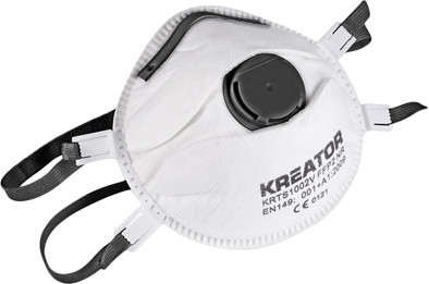 Kreator KRTS1003V Stofmasker FFP3 Valve (2x) is nooit meer leverbaar