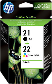 HP 21/22 Cartridges Combo Pack is nooit meer leverbaar