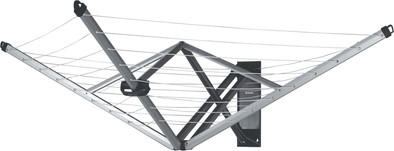 Brabantia wanddroger WallFix 24 meter met beschermhoes is nooit meer leverbaar