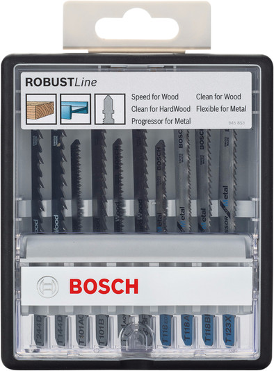 Bosch Robust Line 10-piece Jigsaw Blade Set (Universal) is no longer available