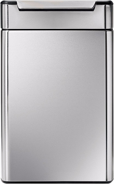 Simplehuman Rectangular Touch Bar Recycler 2 x 24 Liter Rvs is nooit meer leverbaar