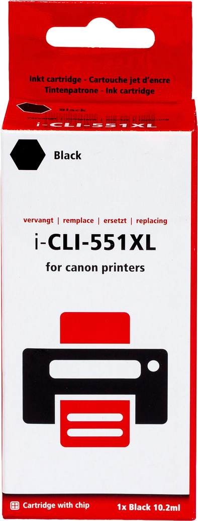 Pixeljet CLI-551XL Cartridge Zwart is nooit meer leverbaar