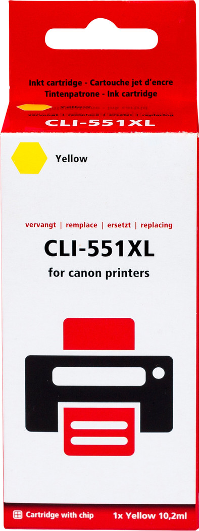 Pixeljet CLI-551XL Cartridge Geel is nooit meer leverbaar