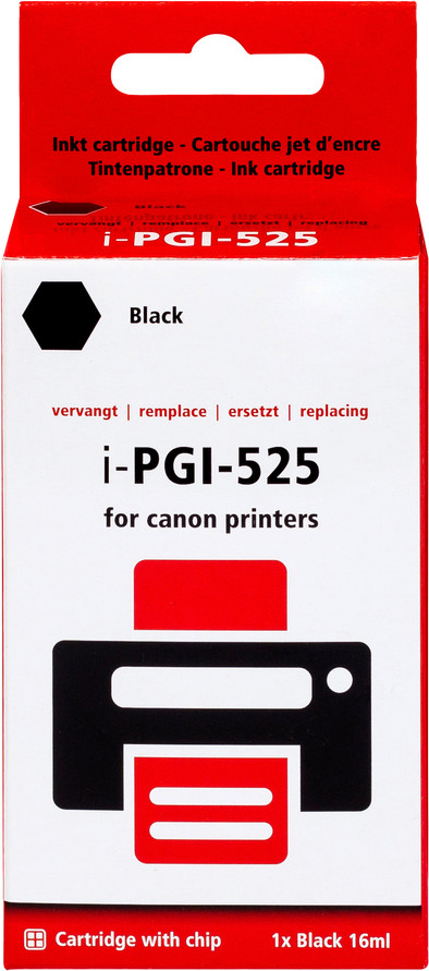 Pixeljet PGI-525 Zwart voor Canon printers (4529B001) is nooit meer leverbaar