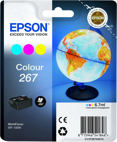 Epson 267 Cartridge Kleur is nooit meer leverbaar