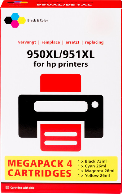 Huismerk 950/951 4-Kleuren XL voor HP printers (C2P43AE) is nooit meer leverbaar
