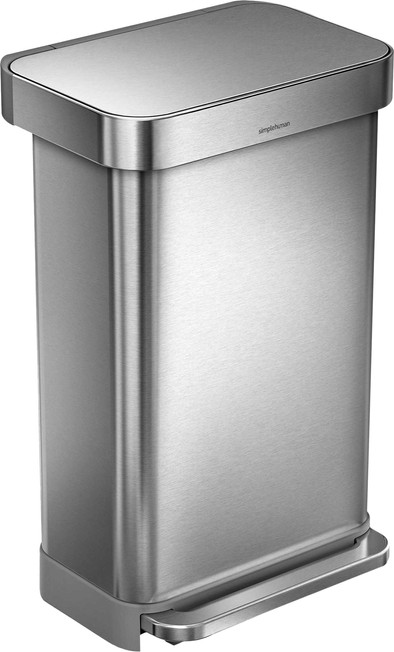 Simplehuman Rectangular Liner Pocket 45 Liter Rvs is nooit meer leverbaar