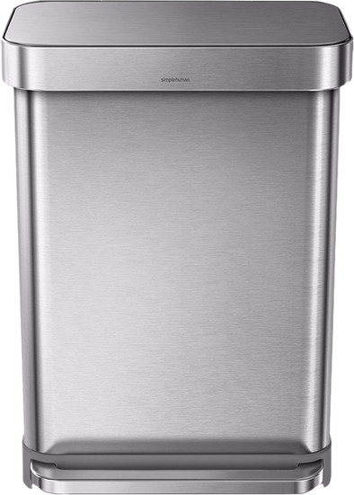 Simplehuman Rectangular Liner Pocket 55L Stainless Steel is no longer available