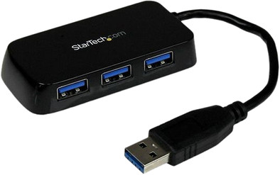 StarTech Draagbare 4-poorts SuperSpeed USB 3.0 hub zwart is nooit meer leverbaar