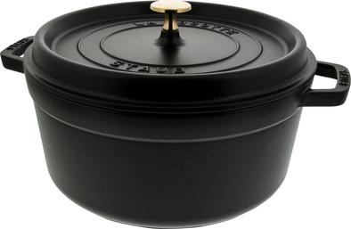 Staub Ronde Stoof-&#x2F;Braadpan 26 cm Zwart is nooit meer leverbaar