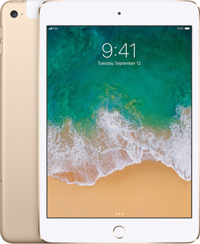 Apple iPad Mini 4 128 GB Wifi + 4G Goud is nooit meer leverbaar