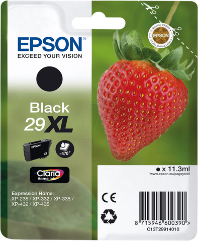 Epson 29XL Cartridge Zwart is nooit meer leverbaar