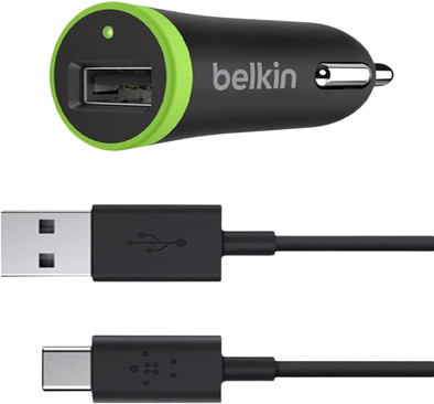 Belkin Autolader 2,1A USB C 2.0 Zwart is nooit meer leverbaar