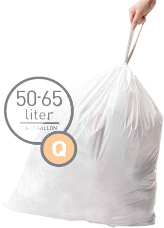 Simplehuman Trash Bags Code Q 50-65L (60 units) Coolblue