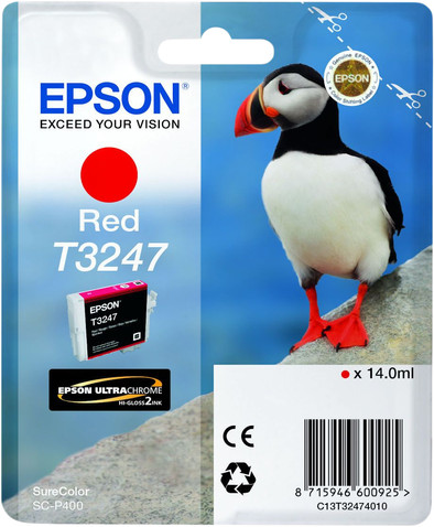 Epson T3247 Cartridge Rood is nooit meer leverbaar