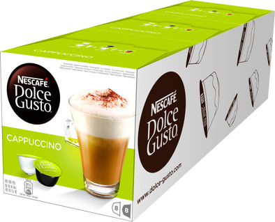 Dolce Gusto Cappuccino 3 pack is nooit meer leverbaar