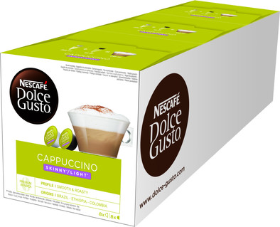 Dolce Gusto Cappuccino Light 3 pack is nooit meer leverbaar