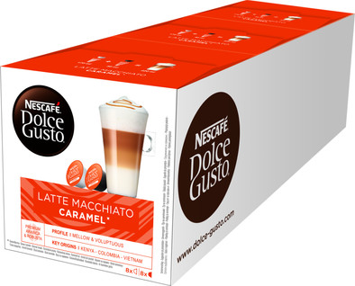 Dolce Gusto Caramel Macchiato 3 pack is nooit meer leverbaar