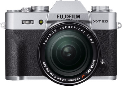 Fujifilm X-T20 Zilver + XF 18-55mm f/2.8-4.0 R LM OIS is nooit meer leverbaar