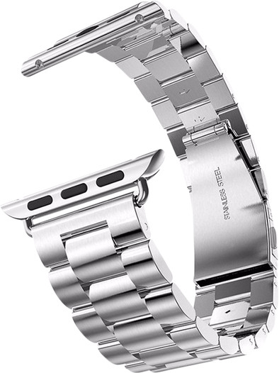 Just in Case Apple Watch 42&#x2F;44&#x2F;45 mm Rvs Bandje Zilver is nooit meer leverbaar